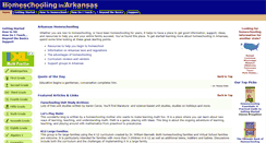 Desktop Screenshot of homeschoolinginarkansas.com